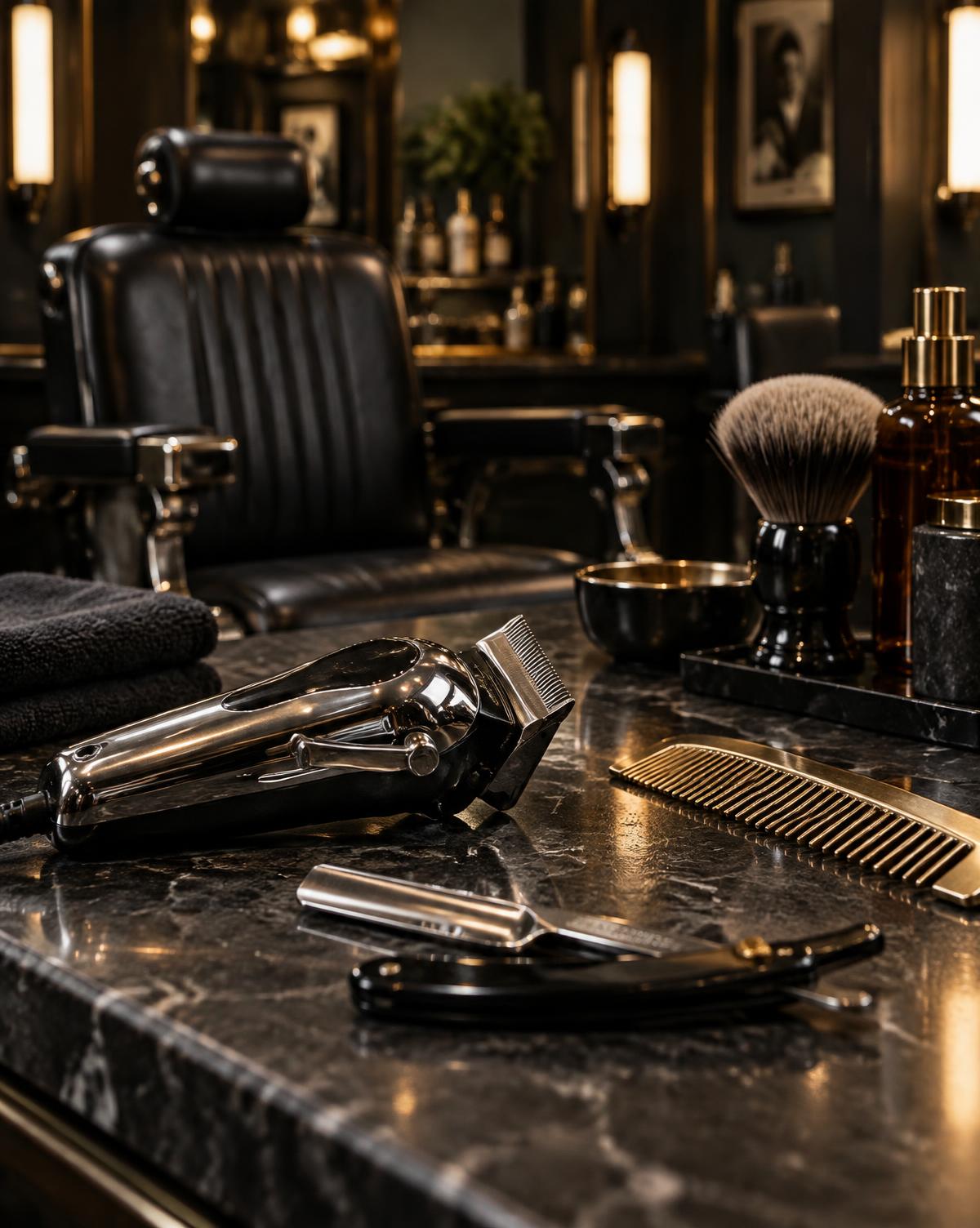 Herramientas profesionales de barbería